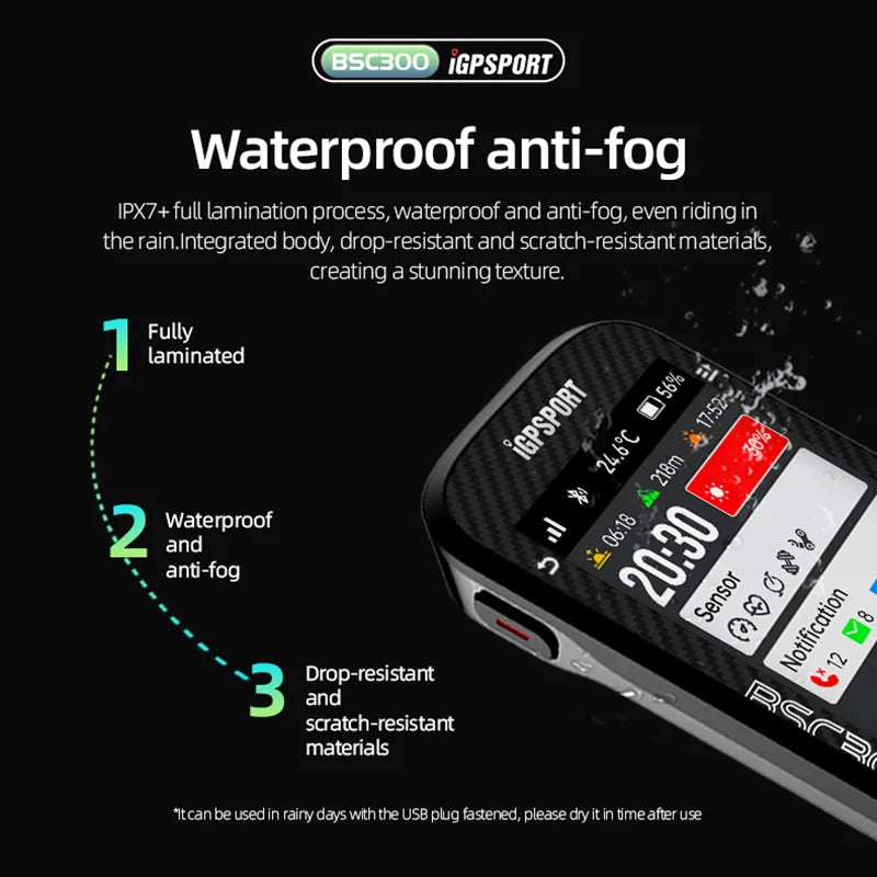 Compteur Vélo GPS BSC300 – Écran Couleur & Haute Précision 🛰️ Performance, Précision et Polyvalence dans un Format Ultra-Fin Le BSC300 est un compteur vélo sans fil nouvelle génération conçu pour offrir une expérience de cyclisme avancée.