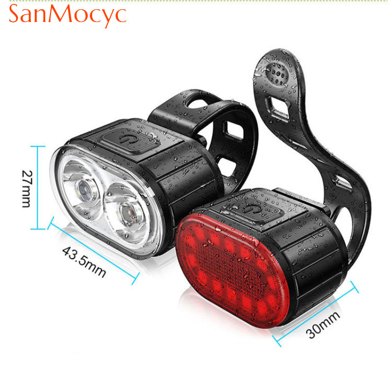 🌟 Kit Lumières Vélo Avant & Arrière – Ultra Puissant, Rechargeable USB & Étanche IPX4 🚦🚴♂️essories