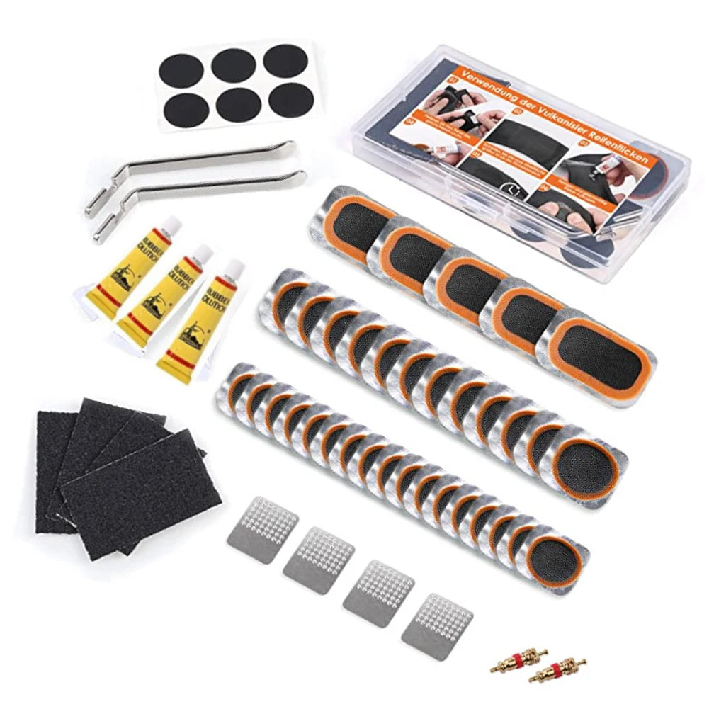 🚲 Kit Réparation Crevaison Vélo ALLOYSEED – Patchs Sans Colle + Démonte-pneus Inclus 🛠️