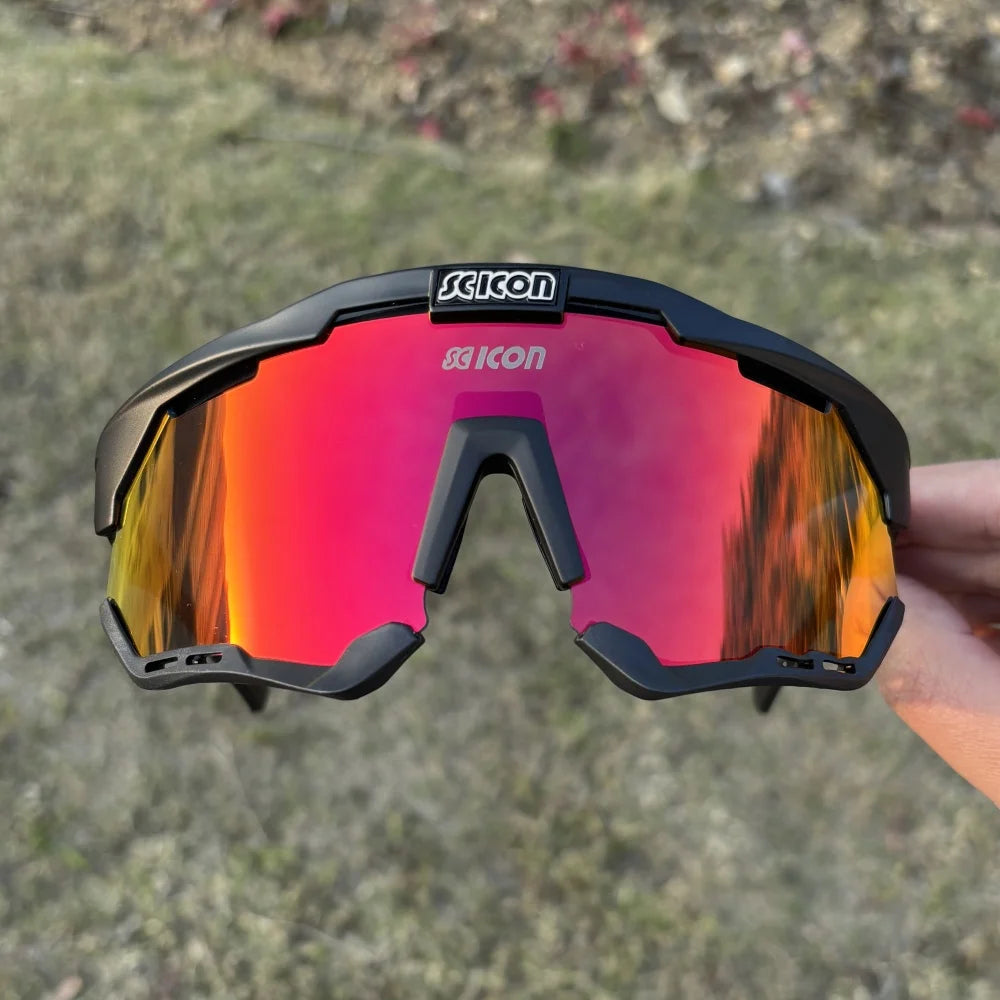 Lunettes de Cyclisme SCICON – Route & VTT avec( pochette de protection en coton)