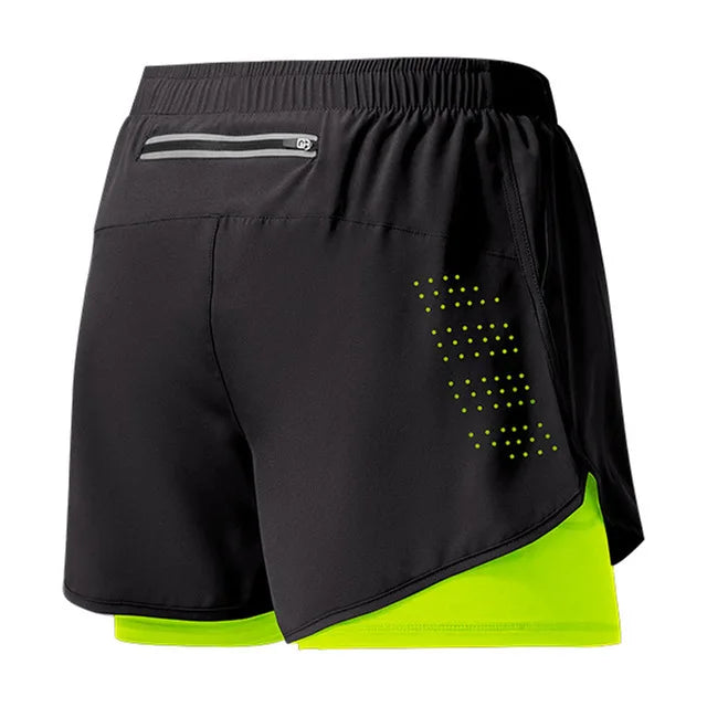 🩳 Short de Running Homme à Séchage Rapide – Double Couche Confort & Performance