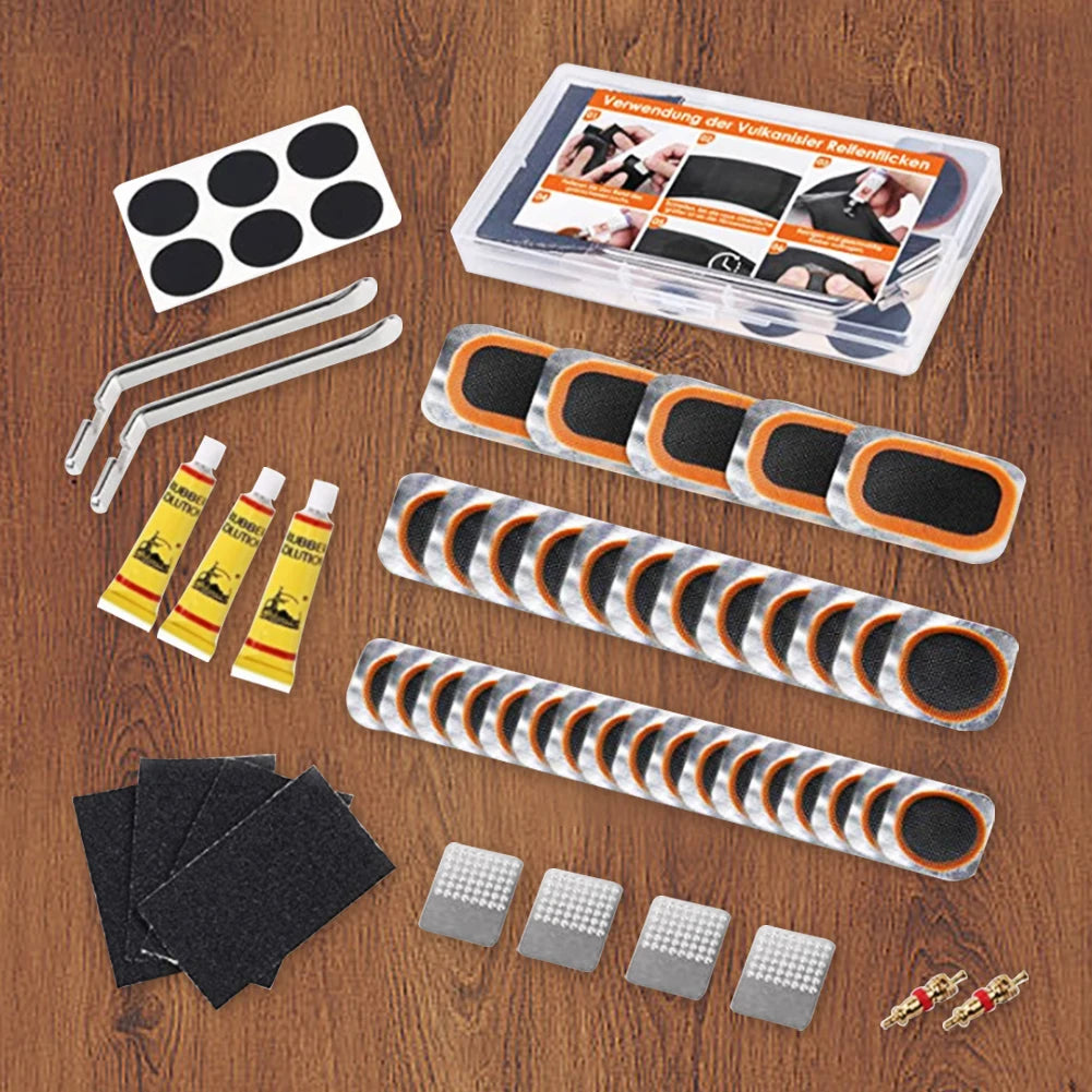 🚲 Kit Réparation Crevaison Vélo ALLOYSEED – Patchs Sans Colle + Démonte-pneus Inclus 🛠️