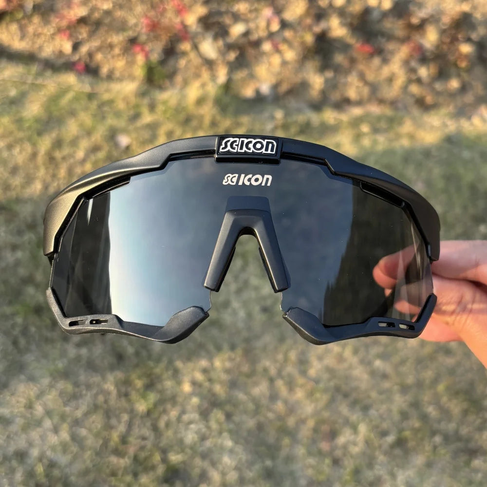 Lunettes de Cyclisme SCICON – Route & VTT avec( pochette de protection en coton)
