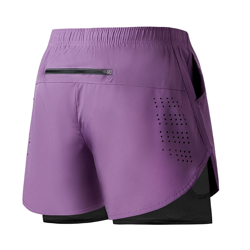 🩳 Short de Running Homme à Séchage Rapide – Double Couche Confort & Performance