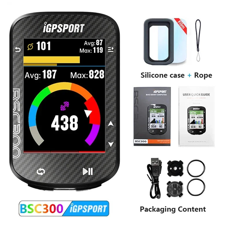 Compteur Vélo GPS BSC300 – Écran Couleur & Haute Précision 🛰️ Performance, Précision et Polyvalence dans un Format Ultra-Fin  Le BSC300 est un compteur vélo sans fil nouvelle génération conçu pour offrir une expérience de cyclisme avancée.