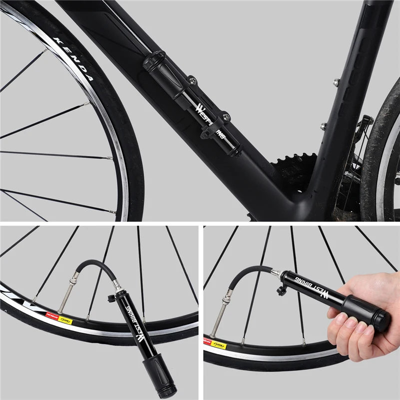 🚲💨 Mini Pompe à Vélo 100 PSI – Ultra Légère, Compacte & Compatible Schrader / Presta  Pompe manuelle portable en alliage d’aluminium – idéale pour route, VTT, gravel & plus