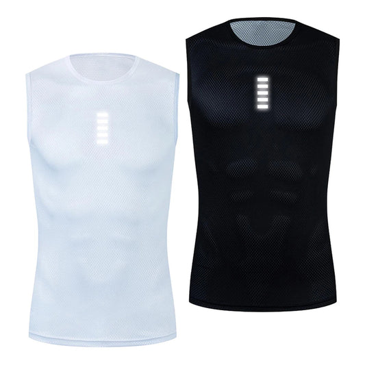 👕 Sous-maillot de Cyclisme Sans Manches – 🌬️ Respirant, 💧 Séchage Rapide, 🔄 Coupe Ajustée  🔹