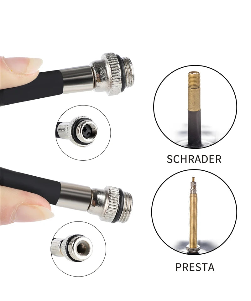 🚲💨 Mini Pompe à Vélo 100 PSI – Ultra Légère, Compacte & Compatible Schrader / Presta  Pompe manuelle portable en alliage d’aluminium – idéale pour route, VTT, gravel & plus