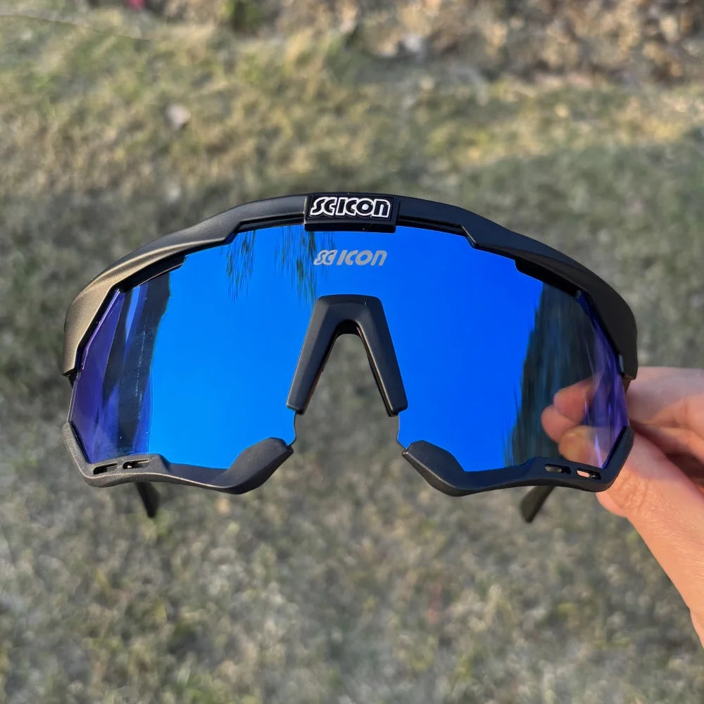 Lunettes de Cyclisme SCICON – Route & VTT avec( pochette de protection en coton)