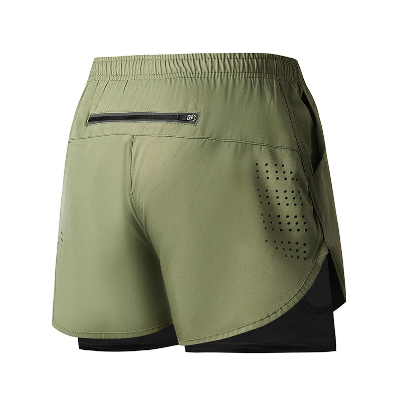 🩳 Short de Running Homme à Séchage Rapide – Double Couche Confort & Performance
