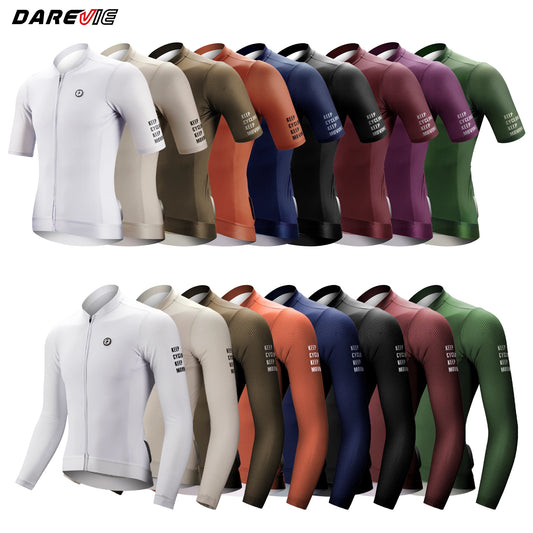 🚴‍♂️ Maillot de Cyclisme DAREVIE Unisexe – Manches Longues, Taille S à 4XL, SPF 50+ – Respirant & Confort Premium pour Entraînement & Balades 🚴‍♀️