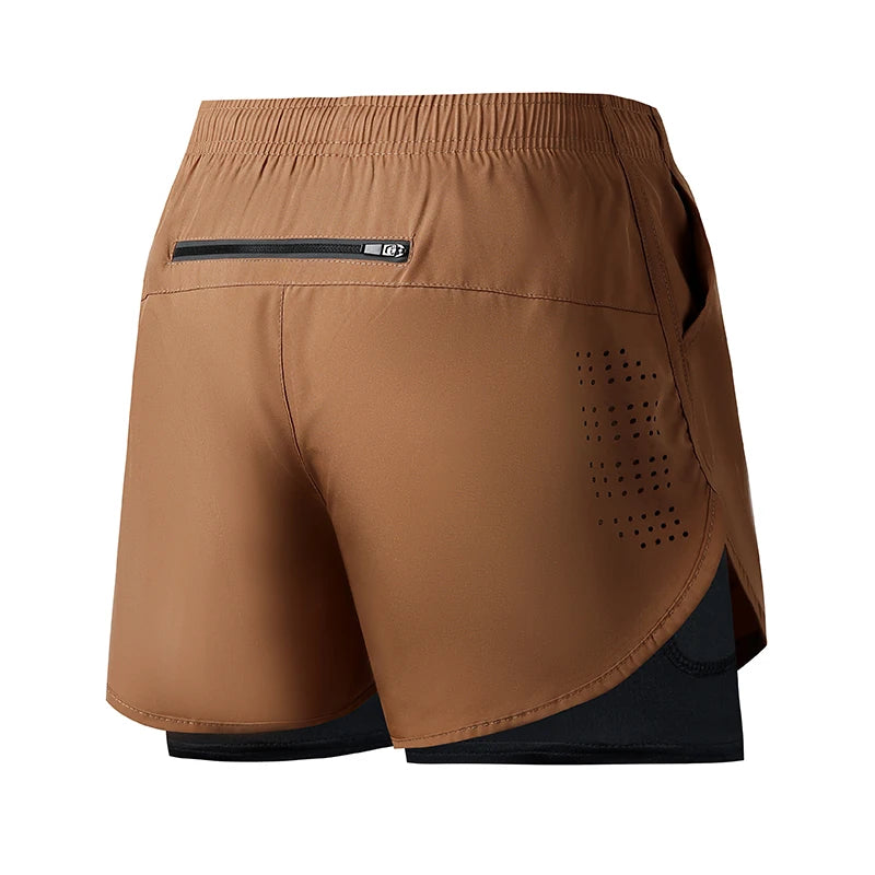 🩳 Short de Running Homme à Séchage Rapide – Double Couche Confort & Performance