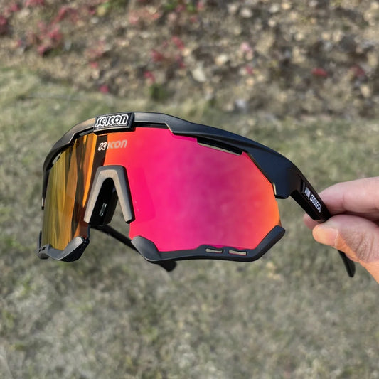 Lunettes de Cyclisme SCICON – Route & VTT avec( pochette de protection en coton)