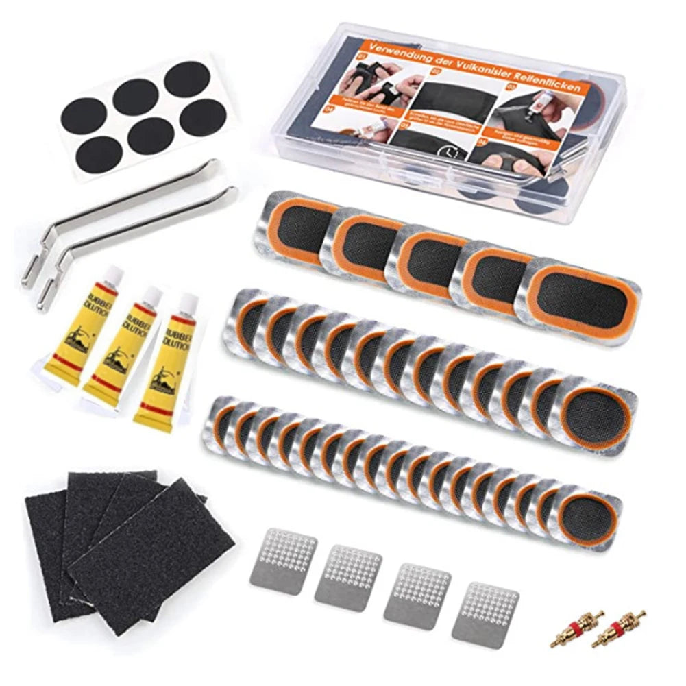 🚲 Kit Réparation Crevaison Vélo ALLOYSEED – Patchs Sans Colle + Démonte-pneus Inclus 🛠️