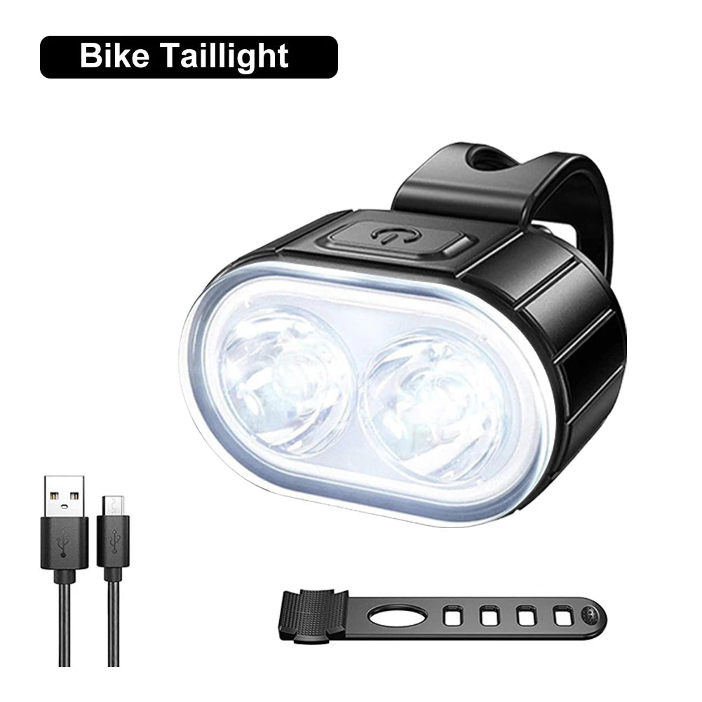 🌟 Kit Lumières Vélo Avant & Arrière – Ultra Puissant, Rechargeable USB & Étanche IPX4 🚦🚴‍♂️essories