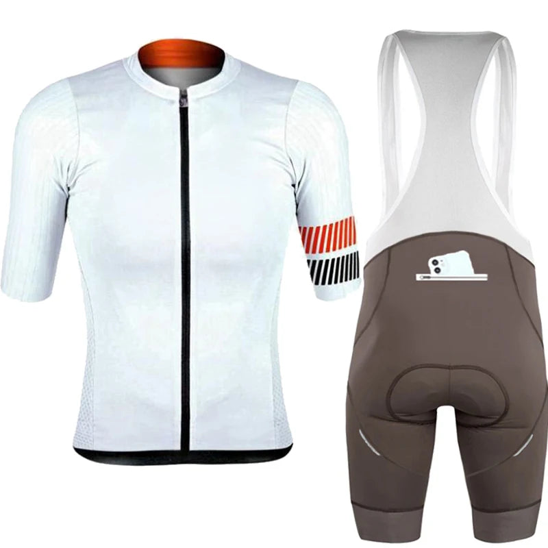 🚴‍♂️🚴‍♀️ Ensemble Maillot Cyclisme  Homme/Femme – ☀️ Anti-UV, 🔒 Fermeture Sécurisée, 📏 Petite Taille Disponible – 🛠️ Kit Vélo Route & VTT