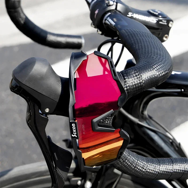 Lunettes de Cyclisme SCICON – Route & VTT avec( pochette de protection en coton)