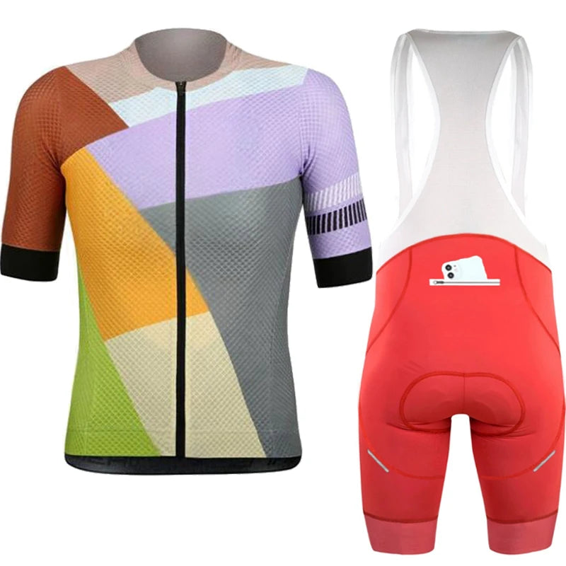 🚴‍♂️🚴‍♀️ Ensemble Maillot Cyclisme  Homme/Femme – ☀️ Anti-UV, 🔒 Fermeture Sécurisée, 📏 Petite Taille Disponible – 🛠️ Kit Vélo Route & VTT
