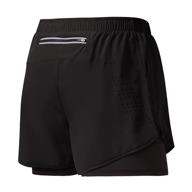 🩳 Short de Running Homme à Séchage Rapide – Double Couche Confort & Performance