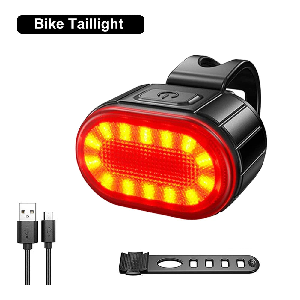 🌟 Kit Lumières Vélo Avant & Arrière – Ultra Puissant, Rechargeable USB & Étanche IPX4 🚦🚴‍♂️essories