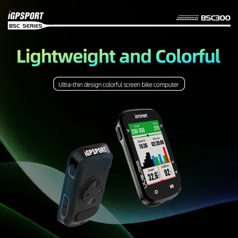 Compteur Vélo GPS BSC300 – Écran Couleur & Haute Précision 🛰️ Performance, Précision et Polyvalence dans un Format Ultra-Fin  Le BSC300 est un compteur vélo sans fil nouvelle génération conçu pour offrir une expérience de cyclisme avancée.