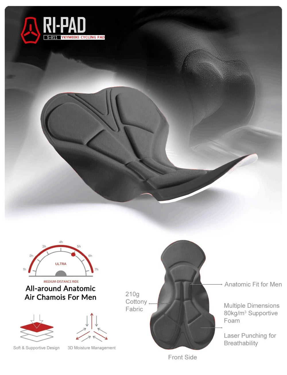 🚴‍♂️ Cuissard Vélo Homme – Confort Jusqu’à 6H de Selle 🔥 Pour les cyclistes qui enchaînent les kilomètres  Conçu pour accompagner les longues sorties sur route ou en tout-terrain.