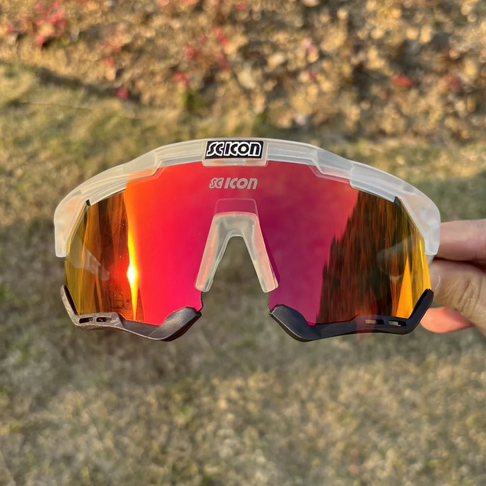 Lunettes de Cyclisme SCICON – Route & VTT avec( pochette de protection en coton)