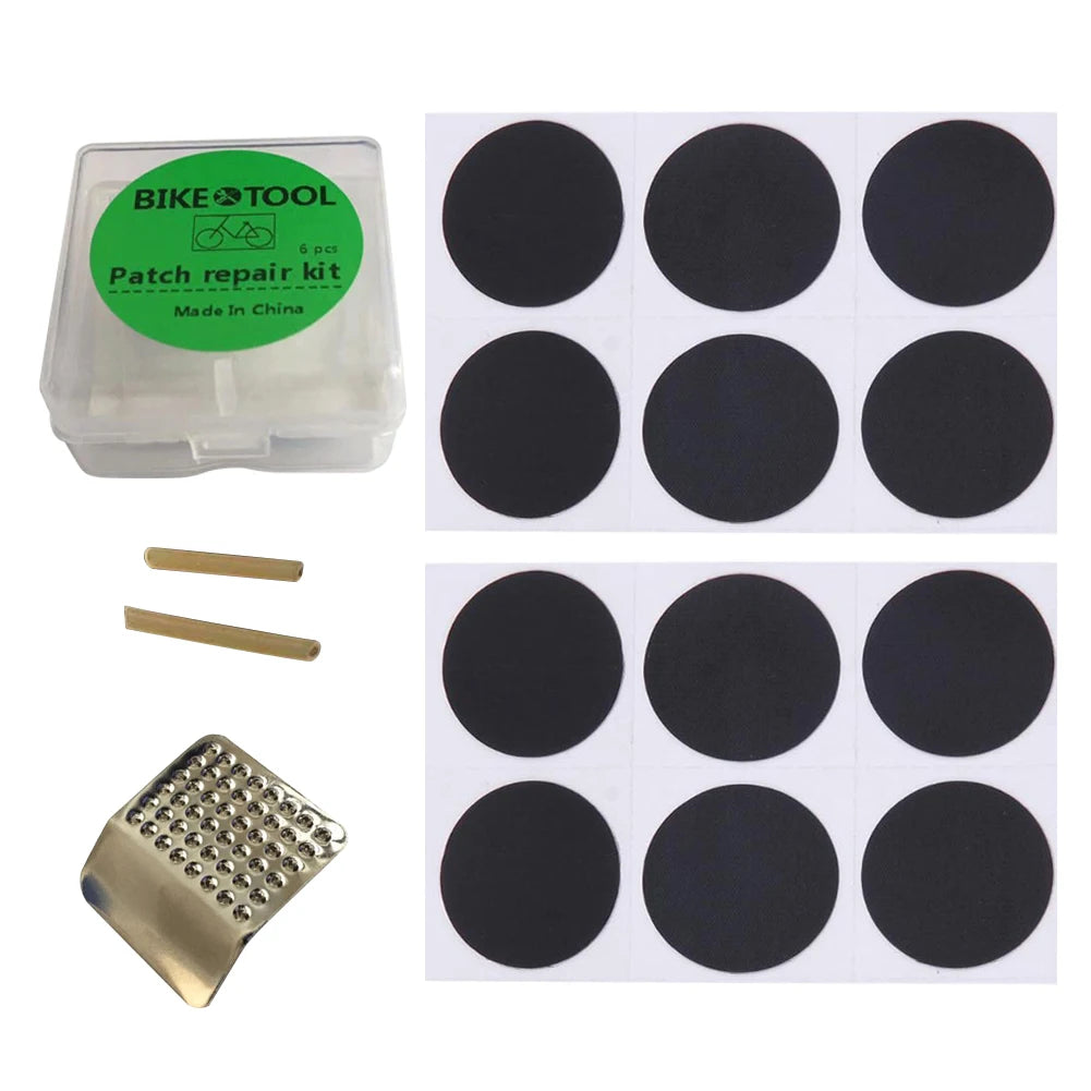 🚲 Kit Réparation Crevaison Vélo ALLOYSEED – Patchs Sans Colle + Démonte-pneus Inclus 🛠️