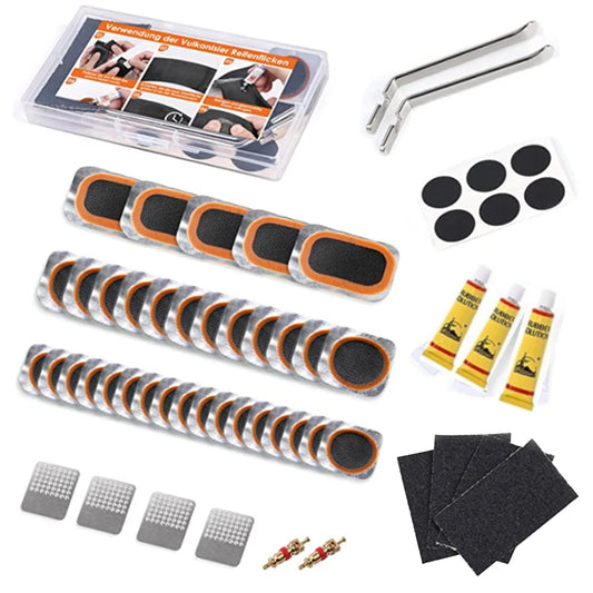 🚲 Kit Réparation Crevaison Vélo ALLOYSEED – Patchs Sans Colle + Démonte-pneus Inclus 🛠️
