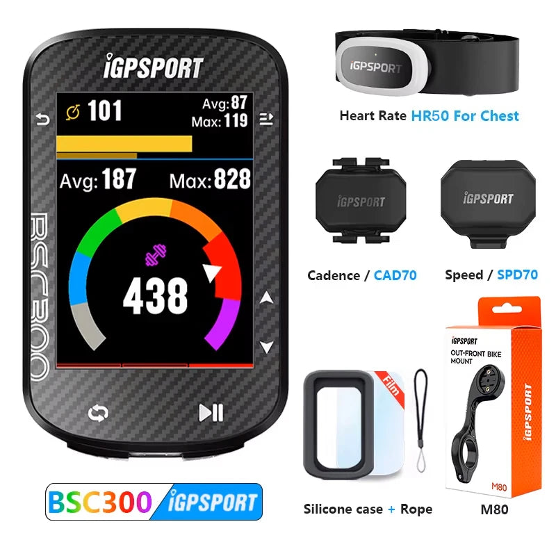 Compteur Vélo GPS BSC300 – Écran Couleur & Haute Précision 🛰️ Performance, Précision et Polyvalence dans un Format Ultra-Fin  Le BSC300 est un compteur vélo sans fil nouvelle génération conçu pour offrir une expérience de cyclisme avancée.