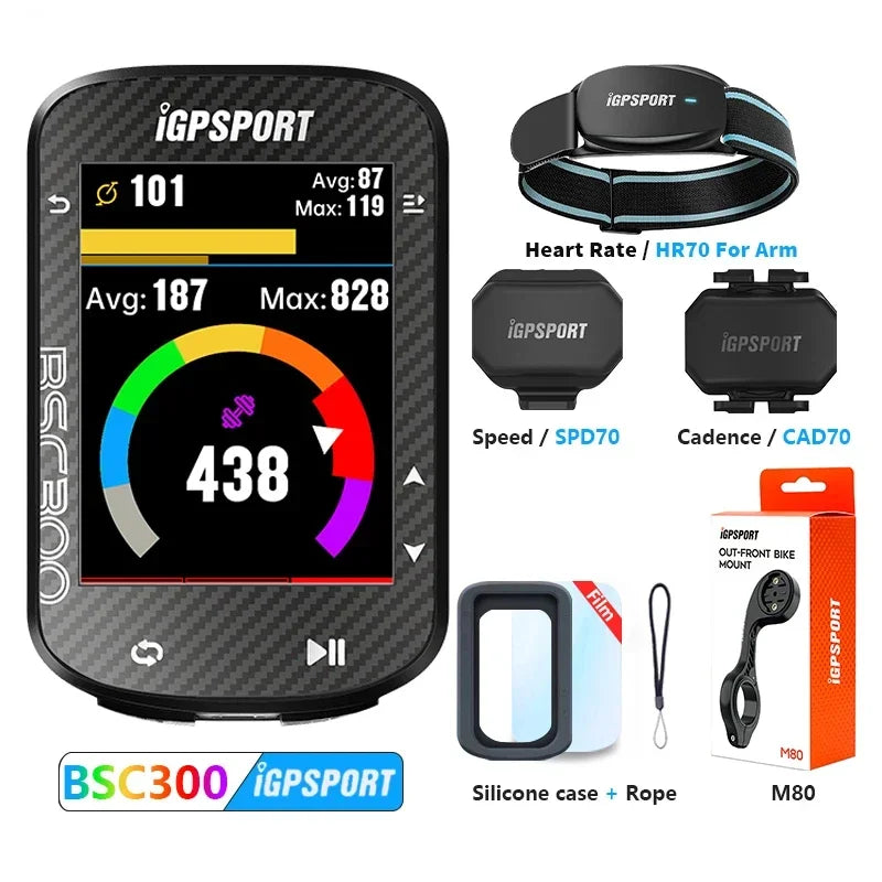 Compteur Vélo GPS BSC300 – Écran Couleur & Haute Précision 🛰️ Performance, Précision et Polyvalence dans un Format Ultra-Fin  Le BSC300 est un compteur vélo sans fil nouvelle génération conçu pour offrir une expérience de cyclisme avancée.