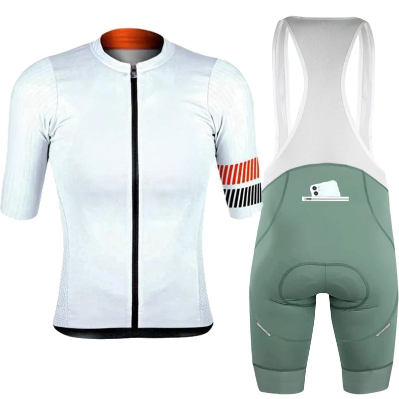 🚴‍♂️🚴‍♀️ Ensemble Maillot Cyclisme  Homme/Femme – ☀️ Anti-UV, 🔒 Fermeture Sécurisée, 📏 Petite Taille Disponible – 🛠️ Kit Vélo Route & VTT