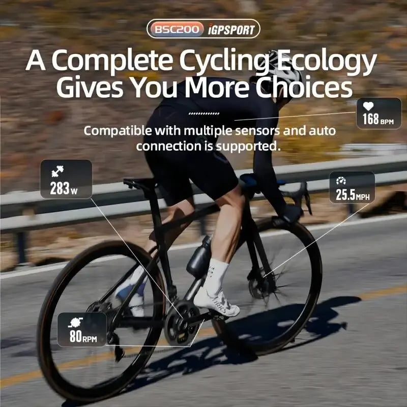 🚴♂️ Compteur Vélo GPS BSC200 🛰️ Compteur GPS Sans Fil – Précis, Fiable, Essentiel