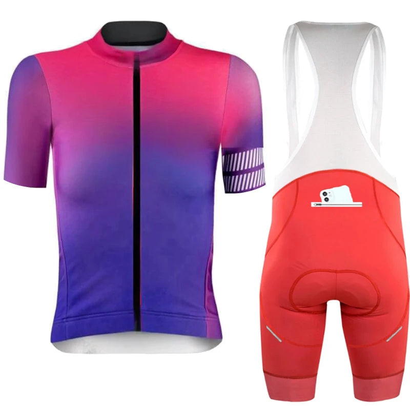 🚴‍♂️🚴‍♀️ Ensemble Maillot Cyclisme  Homme/Femme – ☀️ Anti-UV, 🔒 Fermeture Sécurisée, 📏 Petite Taille Disponible – 🛠️ Kit Vélo Route & VTT