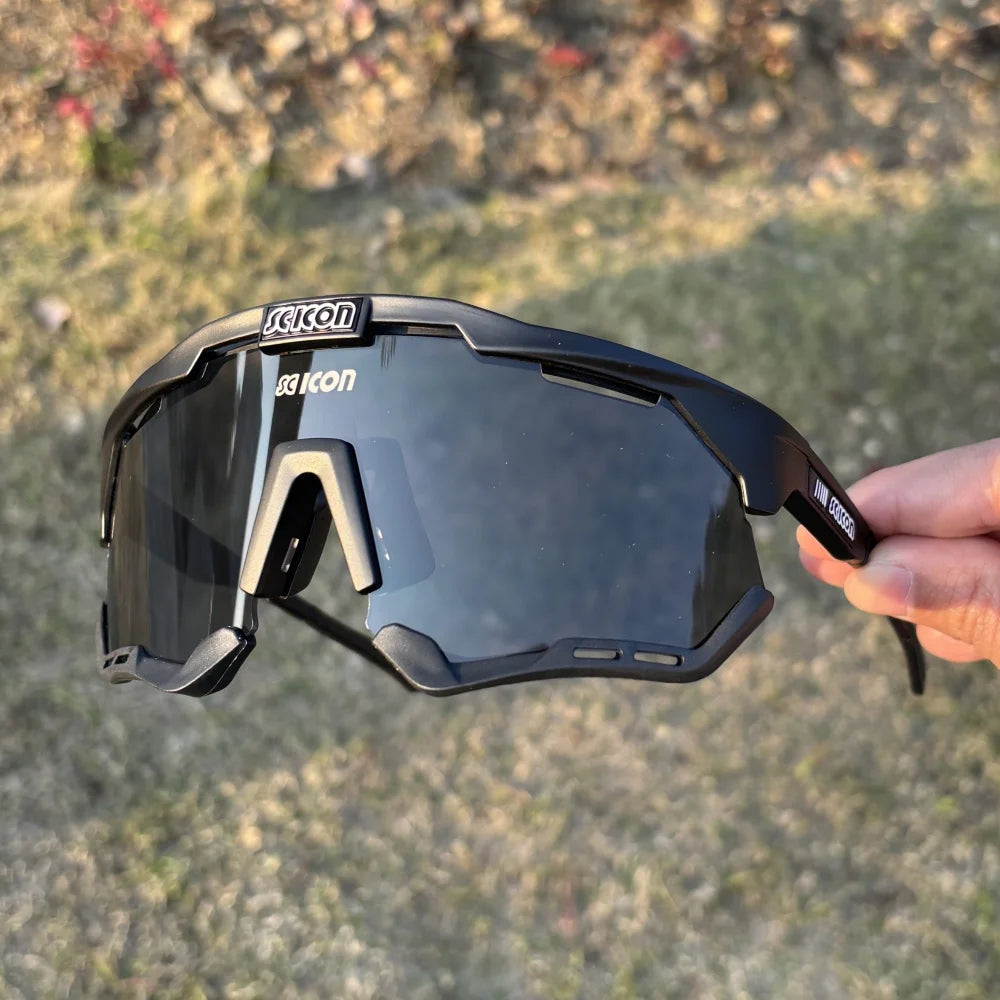 Lunettes de Cyclisme SCICON – Route & VTT avec( pochette de protection en coton)