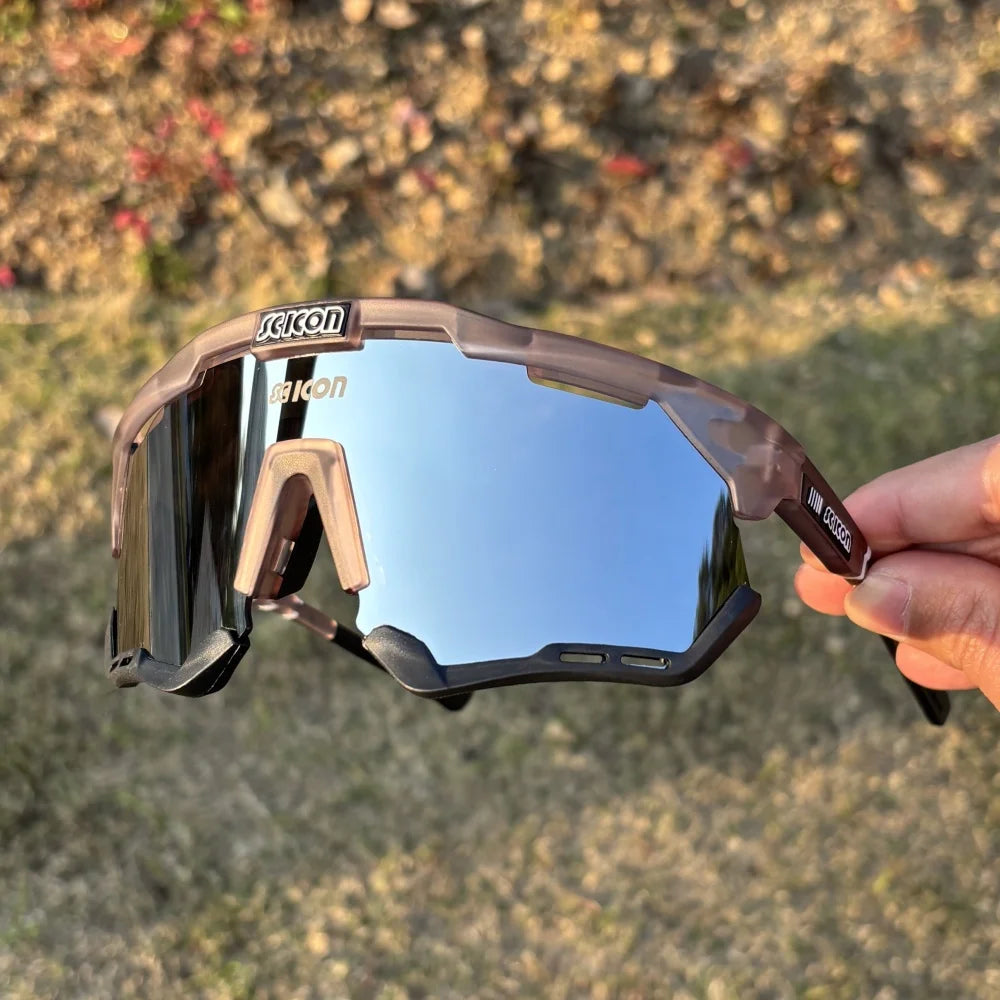 Lunettes de Cyclisme SCICON – Route & VTT avec( pochette de protection en coton)