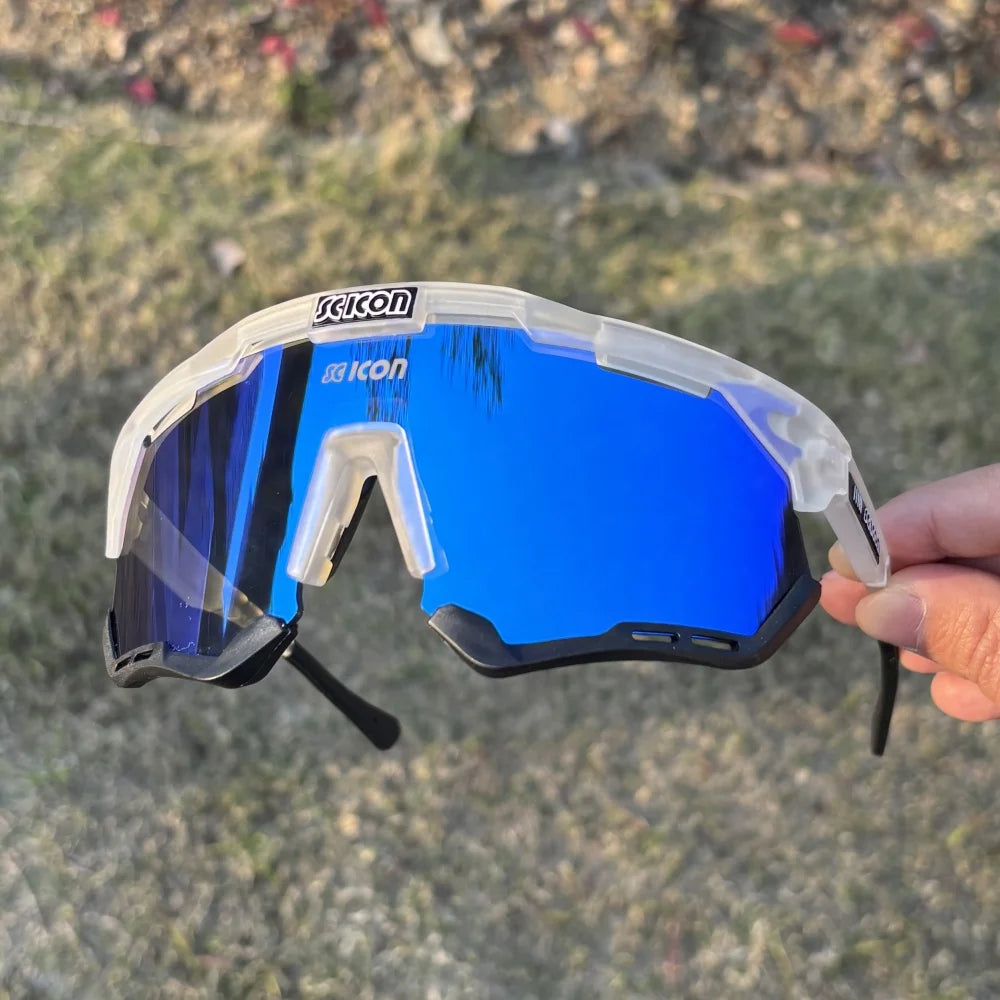 Lunettes de Cyclisme SCICON – Route & VTT avec( pochette de protection en coton)