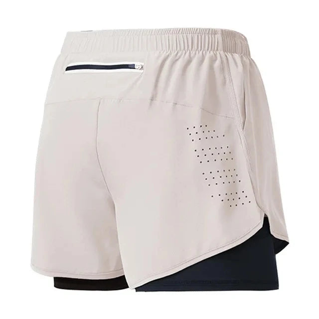 🩳 Short de Running Homme à Séchage Rapide – Double Couche Confort & Performance