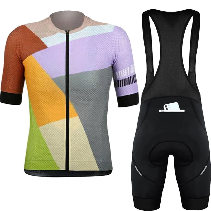 🚴‍♂️🚴‍♀️ Ensemble Maillot Cyclisme  Homme/Femme – ☀️ Anti-UV, 🔒 Fermeture Sécurisée, 📏 Petite Taille Disponible – 🛠️ Kit Vélo Route & VTT