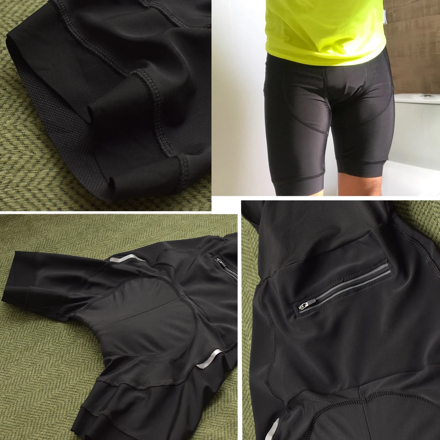 🚴‍♂️🚴‍♀️ Ensemble Maillot Cyclisme  Homme/Femme – ☀️ Anti-UV, 🔒 Fermeture Sécurisée, 📏 Petite Taille Disponible – 🛠️ Kit Vélo Route & VTT