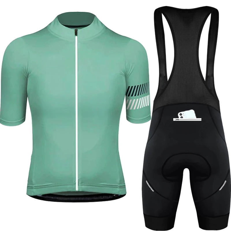 🚴‍♂️🚴‍♀️ Ensemble Maillot Cyclisme  Homme/Femme – ☀️ Anti-UV, 🔒 Fermeture Sécurisée, 📏 Petite Taille Disponible – 🛠️ Kit Vélo Route & VTT